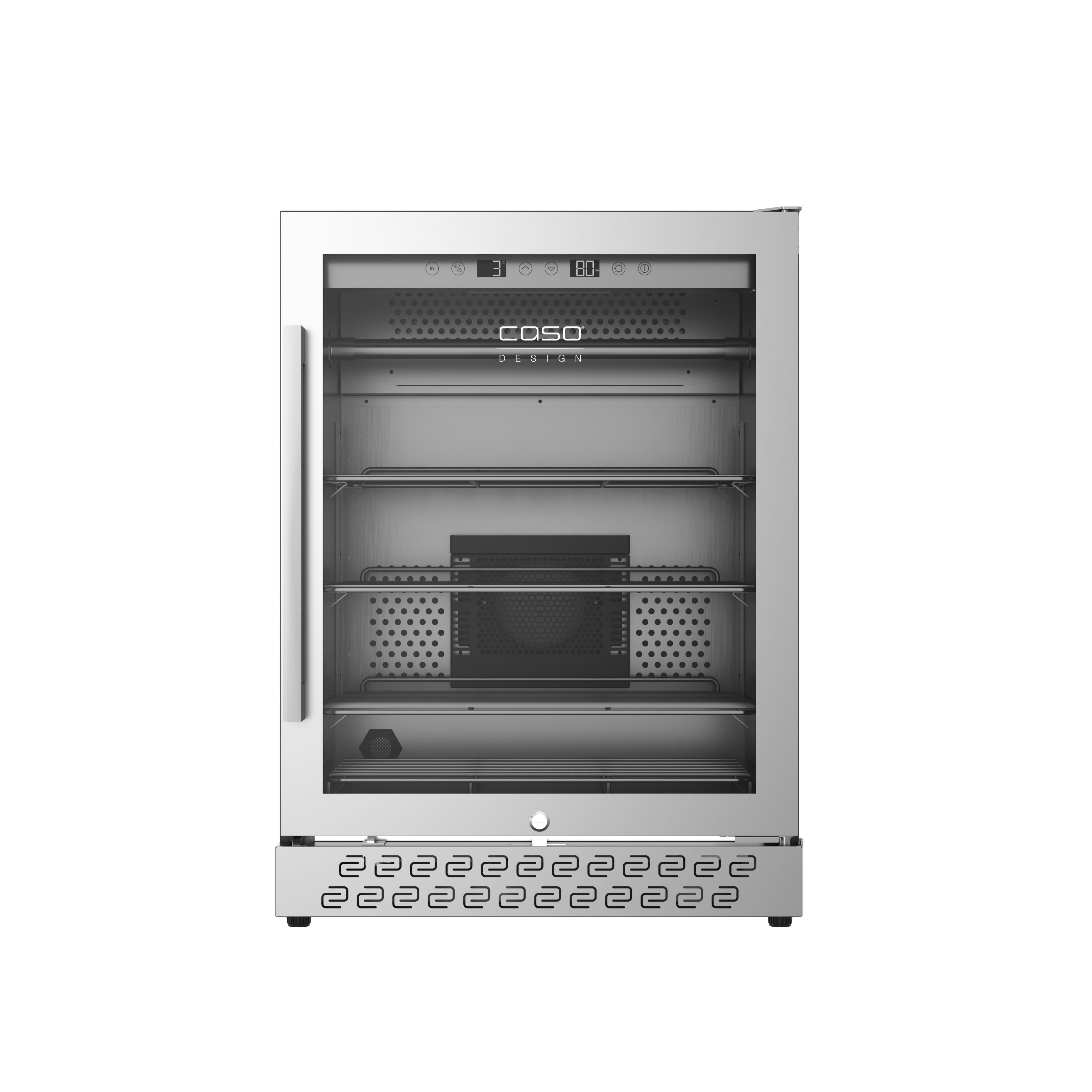 Caso DryAged Master 125, kødmodningsskab, 125L, Rustfrit stålit stål